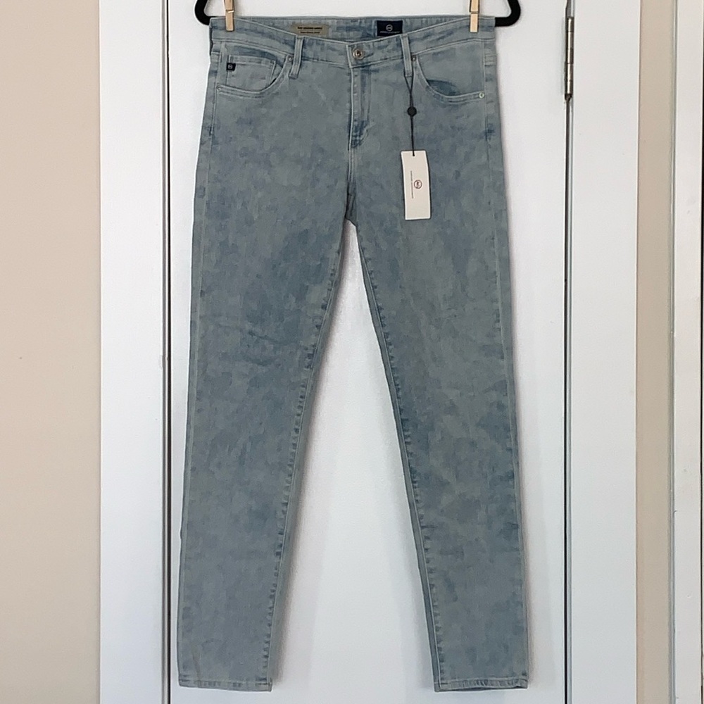 NWT AG Adriano Goldschmied The Legging Ankle Super Skinny Light Wash Jeans 30